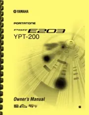 Yamaha PSR-E203 YPT-200 Keyboard OWNER'S MANUAL