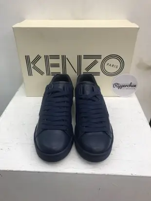 KENZO Paris 深藍色 立體 Logo 休閒鞋 板鞋 全新正品 男裝 男鞋 歐洲精品