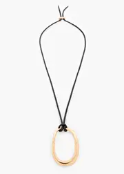 [Taking Shape] Taking Shape Hoop Necklace in Gold - Women's Accessories Gold