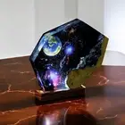 Galaxy astronaut Resin Lamp, Lamp custom resin, epoxy resin lamp