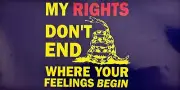 My Rights Don't End...2nd Amendment.. Truck Decals Sticker (4 Pack) #157