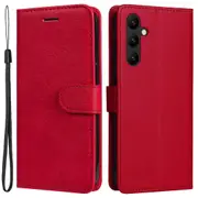 For Samsung Galaxy A24 5g Phone Stand Case Solid Color Pu Leather Wallet Cover With Strap