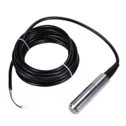 Submersible Water 4-20MA Liquid Level mitter Sensor Fuel Tank Level Sensor Metal Water Liquid L Silver& black