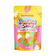 Sweet Craze Freeze Dried Candy Vanilla Cones 50g