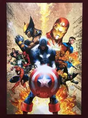 MARVEL CIVIL WAR 1 POSTER 11X16"NM SHPPDFLAT WOLVERINE IRON MAN CAPTAIN AMERICA