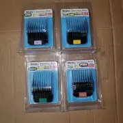4 Wahl Stainless Steel Attachments Guide Combs