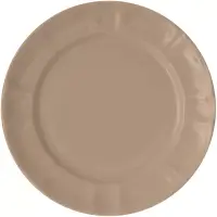 在飛比找博客來優惠-《EXCELSA》Chic陶製淺餐盤(淺棕22cm) | 餐