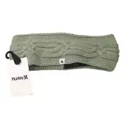 HURLEY Light Sage Cable Knit Ladies Palos Verde Headband OSFM