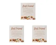 3x Splosh Home Sweet Home Ceramic Best Friend Verse Tabletop Plaque 14cm
