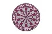 NRL Competition Size Dart Board - Manly Sea Eagles - In Box - Dartboard