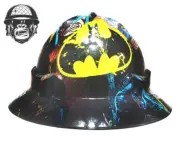 Custom Hydrographic Safety Hard Hat BATMAN COMIC PRO CHOICE WIDE BRIM