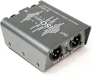 Byttlerom 1 PCS Passive Dual 6.35mm to XLR Audio Stereo Signal Isolator 2 in 2 Out Eliminator Box As Shown XLR Noise Switcher for DJ Mixer