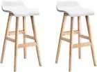 Bar Stools Stool Set of 2 Kitchen Counter Barstools Dining Chair Bentwood Cha...
