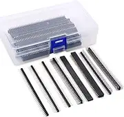 Glarks 40pcs 2.54mm Male and Female Pin Header Connectors 8 Kinds Header Connector Kit for Arduino Prototype Shield