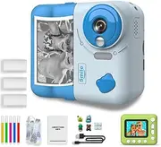 Huzeye Snapalette Printcam, Huzeye Snap Print Camera, Huzeye Minicam Pro,Hd Instant Print Sport Camera,Instant Printing Camera,Printing Camera Toy,with 3 Rolls of Printing Paper (32G) (C)