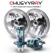 Pair 7" Round LED Headlights Hi/Lo For Chevy Truck 1947 1948 1949 1950 1951-1957