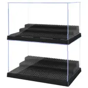 Minifigures Display Cases, 2 Pack Mini-Figure Display Box for Block Figures, ...
