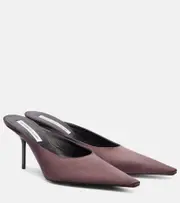 [Victoria Beckham] Victoria Beckham Satin mules AU 6 brown