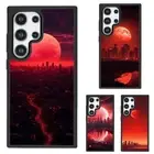 Anti scratch Cover City Blood Red Moon For Samsung A15 A16 S23 S24 S25 Ultra FE