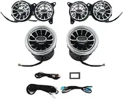 GHFA 64-Color Ambient Light Kit - Compatible with Mercedes S-Class W222 2018 2019 2020, Front Air Vent Lighting, Multicolor Mood Lights, Easy Plug & Play Installation (1Set)
