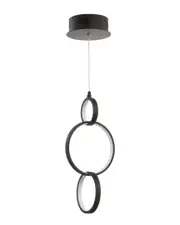 JONATHAN Y Designs Loop 7.75in Adjustable Integrated LED Ring Pendant