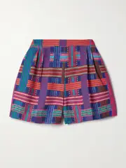 [Saloni] Saloni - Printed Voile Shorts - Multi - UK 14 UK 14 Multi