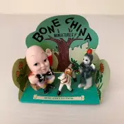 Vintage Bone China Miniatures Humpty Dumpty 681 Mini Collection New on Backing