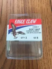 Eagle Claw Soft Bait Carnada Blando Use With Dough Bait QTY3 374SBA-8 Ships N 24