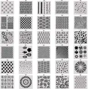 30 Pieces Cookie Stencil 5.1 X 5.5 Inch Cakes Baking Templates Floral Leaf Cake
