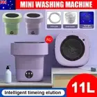 Portable 11L Washing Machine Mini Washer Foldable Washer and Spin Dryer Travel