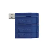 VERBATIM 99121 8-GB USB Flash Drive, 5 Count, Blue
