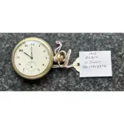 Antique 1912 Elgin Pocket Watch 15 Jewels S/N 17513276 Silver Tone Base Metal
