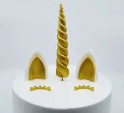 UNICORN - CAKE DECORATION KIT - GOLD, SILVER OR PINK - YOU CHOOSE! GORGEOUS!