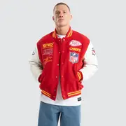 [Nena and Pasadena NFL] Kansas City Chiefs Huddle Varsity Jacket Red/White