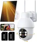 ieGeek 360° PTZ Solar Security Camera 2K Wireless Outdoor Battery Powered CCTV
