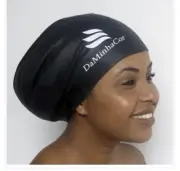 Large Fitness Swim Silicone Cap for Medium Length Hair Dreadlocks Braids