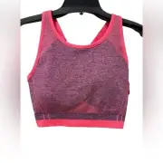 SPANX Seamless Sculpt Bra Spacedye Coral Punch Women’s Large NWT Medium Impact