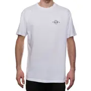 Killer Speed Co. Men Lockup Cotton Tshirt Relaxed Fit Crew Neck White
