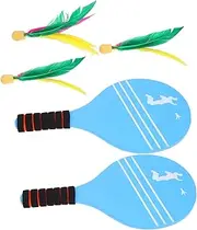 Generic 1 Set Badminton Set Sports Outdoor for Racket Outdoor Games Badminton Reusable Racket Badminton Racquet Beach Paddles Yard Games Sponge