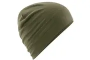 Beechfield Unisex Adult Merino Wool Beanie (Military Green) (One Size)