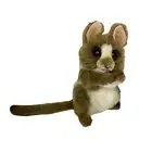 Hansa Tarsier with turning head soft plush toy Tan/White 6"/15cm high Hansa Toys