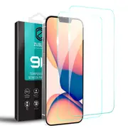 [2 Pack] ZUSLAB iPhone 16e Tempered Glass Screen Protector Flim Case Friendly 9H Hardness for Apple (2025) - Clear