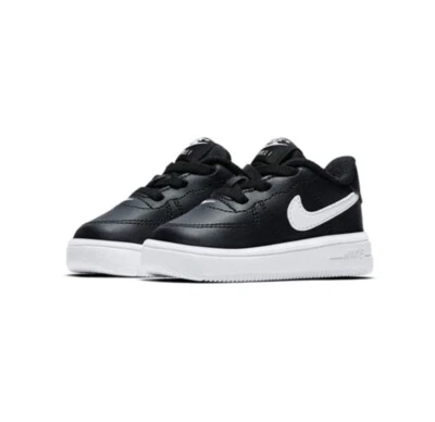 Nike Air Force 1 '18 (TD) Infant/Toddler Shoe Black White #905220-002 Size 3c