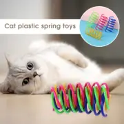 4X Kitten Cat Spring Stretch Toy Plastic Training Toys Playing Pet Cat Toy
