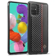 Slim-fit Carbon Fiber Texture Pu Leather+tpu+eva Phone Case For Samsung Galaxy A51 4g Sm-a515