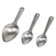 Stainless Steel 3-Piece Measuring Scoops