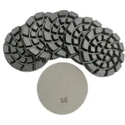 6 PCS Diamond Floor Polishing Pads Resin Terrazzo Floor Diameter 4 Inch,7401