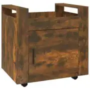 Wooden Desk Trolley Home Office Wheel Computer Printer Storage Rack Table Oak