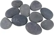 Vaguelly 20pcs Creative Hand-Painted Rocks DIY Painting Stones Artistic Pebbles for Home