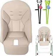 Baby High Chair Cover Made of PU Leather - Padded High Chair Seat, Soft Padding, Padded Protection, Durable and Easy to Clean Cover, Comfortable Seat During Meal Time